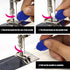 TOOVREN Needle Threader for Hand Sewing 12 Pcs Plastic Wire Hook Simple Threader for Needles Small Eye Needle Threader for Sewing Machine Needle T...